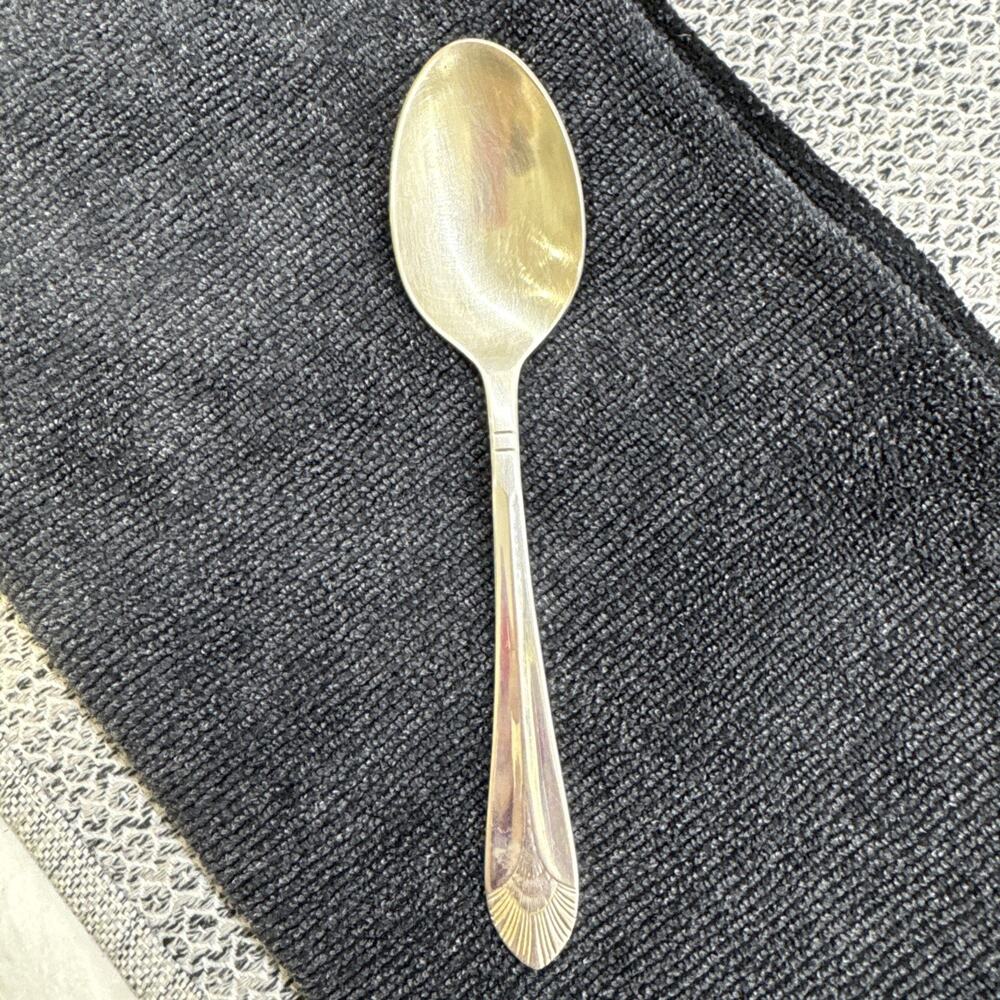 1 Tea Spoon Teaspoon Stainless DJ Korea DJ5 Glossy Round Tip Outline